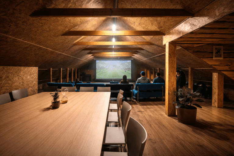 Conference room at Lagedi Castle — professional meeting space