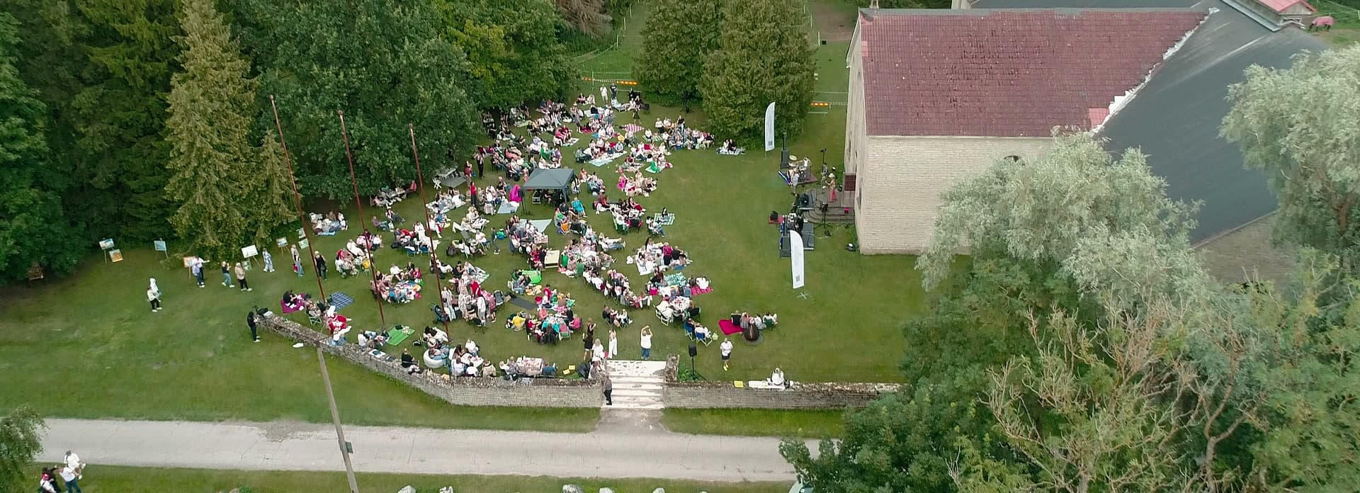 Open-air concert on the grounds of Lagedi Castle near Tallinn
